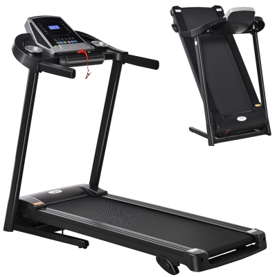 HOMCOM 2.0HP Folding Treadmill with LED Display, 12.8 km/h
