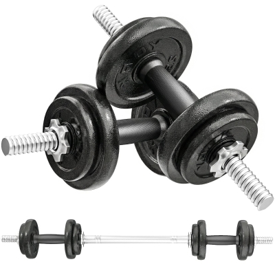 SPORTNOW 2-in-1 Adjustable Dumbbells Set 20kg Home Gym