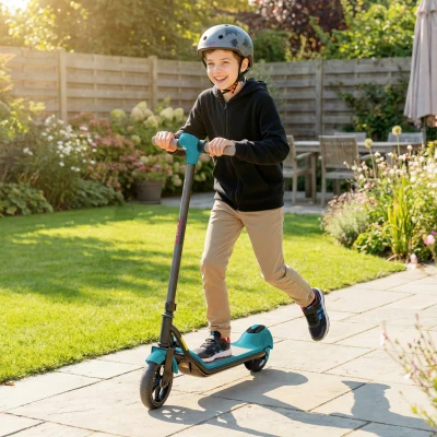 SPORTNOW Electric Scooter with LED Display, Green