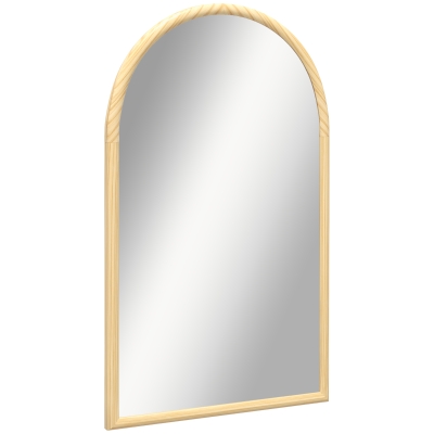 HOMCOM Miroir Arche 110x65cm Bois Naturel Salon Chambre