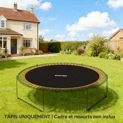 SPORTNOW Tapis de rechange pour trampoline tapis de saut de remplacement, compatible trampoline Ø 3,7 m et ressorts de 14 cm