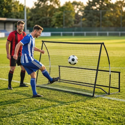 SPORTNOW Rete da Rimbalzo Portatile e Pieghevole per Calcio