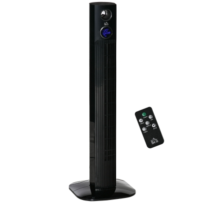 HOMCOM Ventilatore Colonne 31.5x31.5x96cm Nero