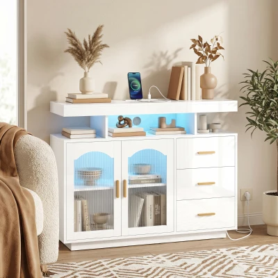 HOMCOM Madia 100 x 35 x 80 cm Bianco