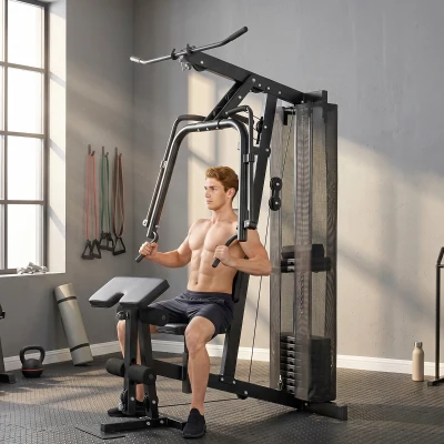 SPORTNOW Multi Gym 45kg Weight Stack Home Strength Training