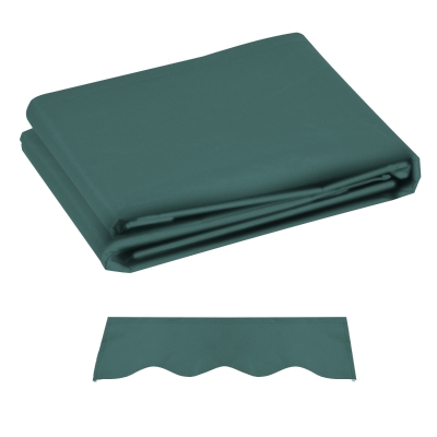 Outsunny Tecido de Substituição para Toldo 2,8x2,5 m Tecido de Reposição com Proteção UV 50+ Impermeável Verde