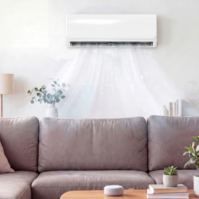 HOMCOM Ar Condicionado Split Inverter 12.000 BTU com Bomba de Calor Wi-Fi e Controlo por Voz para 18 m² com Kit de Instalação