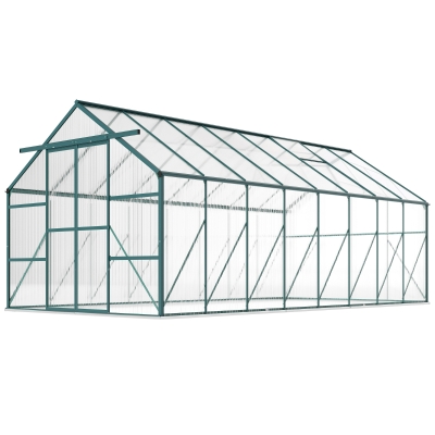Outsunny Serra da giardino 244cm x 500cm x 216cm Trasparente