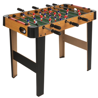 Futbolín de Madera con Patas, 91x46x65 Cm, Madera Natural