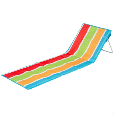 Esterilla de Playa Aktive Acolchada Reclinable, 52x5x52 Cm, Multicolor