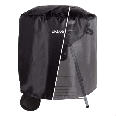 Funda para Barbacoa Impermeable de Poliéster 210D, Ø69,5x67 Cm, Negro