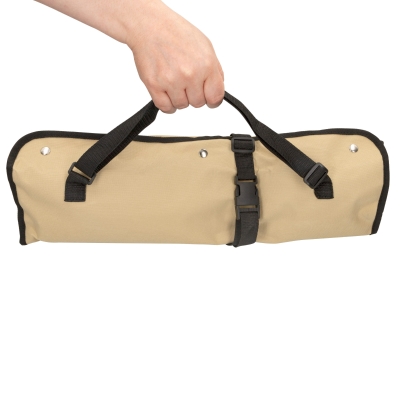 Set Utensilios Barbacoa Aktive con Delantal Plegable y 6 Accesorios, 42x67x41 Cm, Marrón