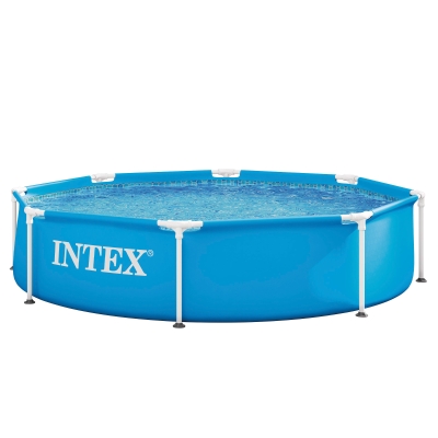 Piscina Tubular Estructura Metálica, Ø244x51 Cm, Azul