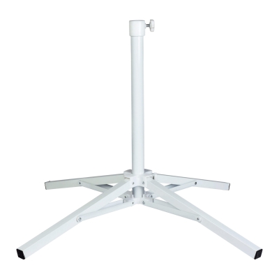 Pie de Sombrilla 4 Patas Regulable 25-32 Mm, 67x67x60 Cm, Blanco