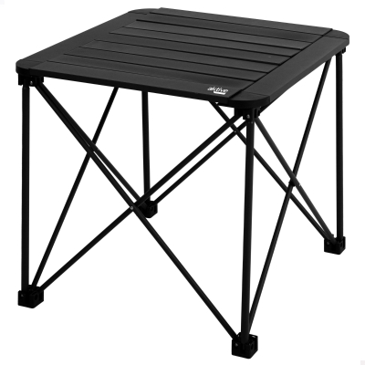 Mesa Plegable Camping Aktive Desmontable Antivuelco Aluminio, 15x12x70 Cm, Negra