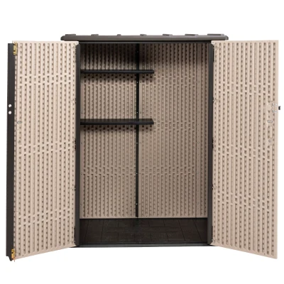 Armario Exterior Vertical 1.500 L Rough Cut™ 143x74x174 Cm, Marrón