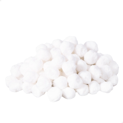 Bolas Filtrantes para Depuradora de Arena, 500 G (Equiv. 18 Kg Arena), 27x4x33 Cm, Blanco