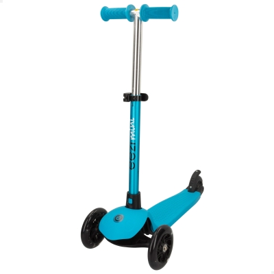 Patinete 3 Ruedas Infantil EEZI con Manillar Desmontable y Regulable, 26x61x55,5-62,5 Cm, Azul