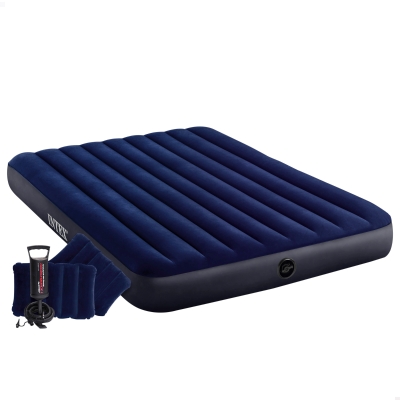 Colchón Hinchable Dura-Beam Standard Classic Downy, 152x203x25 Cm, Azul