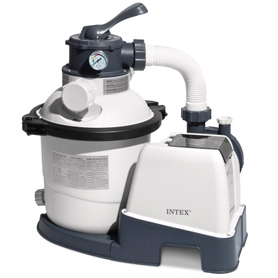 Depuradora de Arena Intex Krystal Clear 5.700 L/h 0,25 Hp, 60x41x32,5 Cm, Gris