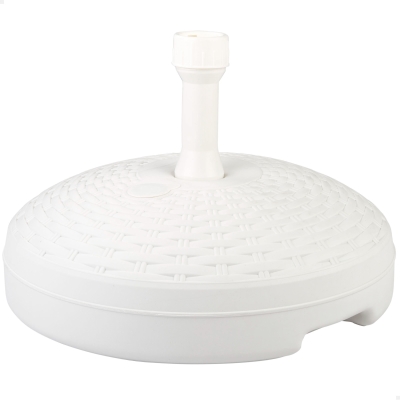 Base para Sombrilla Circular Ajustable 19-33 Mm, 45x45x30 Cm, Blanco