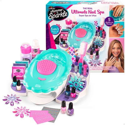 Spa de Uñas 5 en 1 Shimmer 'N Sparkle, 35,5x12,5x30 Cm, Multicolor