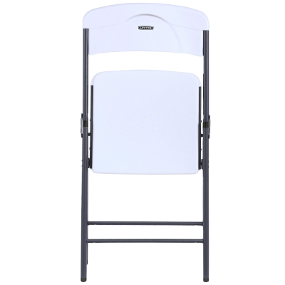 Silla Plegable Ultrarresistente con Protección UV 48x50,5x84,5 Cm, Blanca