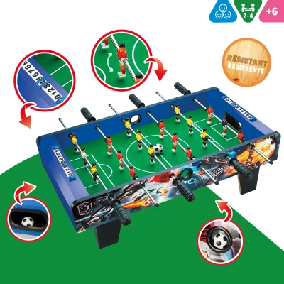 Futbolín Sobremesa 18 Jugadores, 69x37x24 Cm, Madera