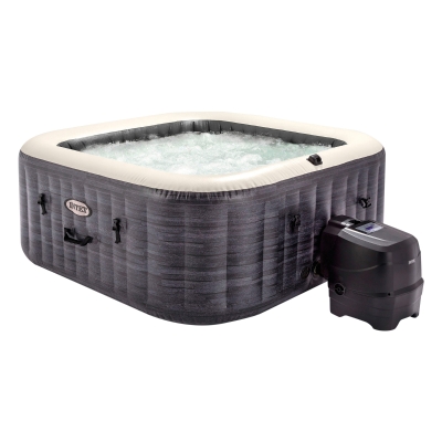 Spa Hinchable para 4 Personas Greystone Deluxe 175x175x71 Cm, Gris