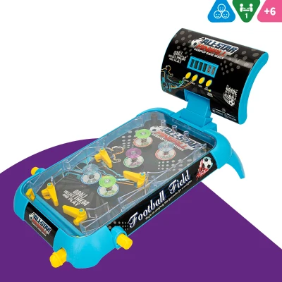 Pinball All Star Electrónico con Marcador Digital, Flipper, Luz y Sonido, 54x6x26 Cm, Multicolor