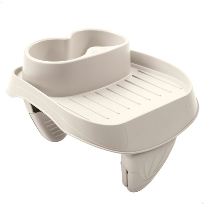Soporte Bebidas para Spa Intex Desmontable 2 Portavasos, 26x22x18 Cm, Crema