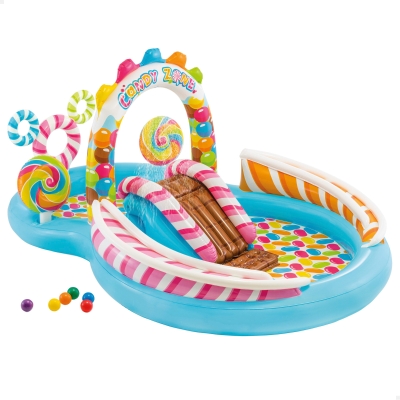 Centro de Juegos Hinchable Intex, 2 Piscinas y Tobogán, 295x191x130 Cm, Multicolor