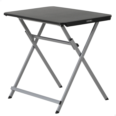 Mesa Auxiliar Plegable Rectangular, 75x50,5x66 Cm, Negra