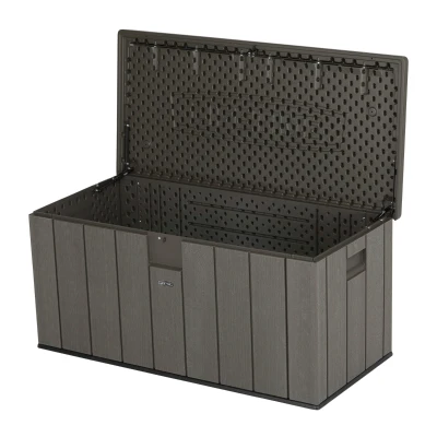 Baúl para Jardín Ultrarresistente con Protección UV, 150x72x69 Cm, Marrón