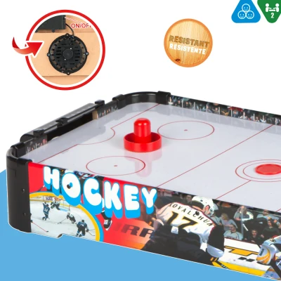 Air Hockey de Mesa Eléctrico CB Games, 69x36x10 Cm, Multicolor
