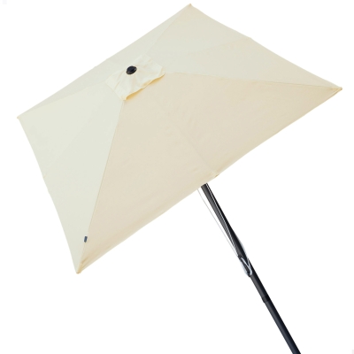 Sombrilla para Jardín Cuadrada Protección UV50, 270x270x260 Cm, Crema
