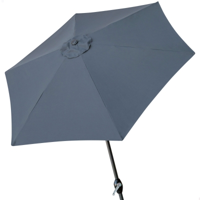 Parasol Hexagonal Mástil Aluminio 38 Mm Ø 300 Cm, Tela Poliéster 150 Gr/m2, Antracita