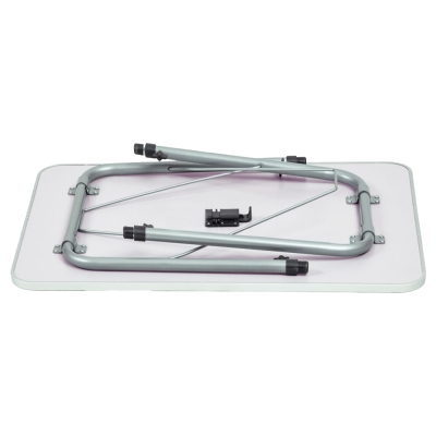 Mesa Plegable Camping Altura Regulable, 80x60x50/69 Cm, Malva