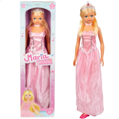 Muñeca Princesa María Articulada, 105x32x17,5 Cm, Rosa