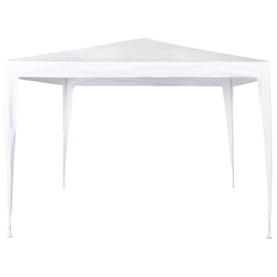 Cenador Desmontable con Estructura de Acero, 300x300x250 Cm, Blanco