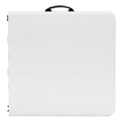Mesa Plegable Regulable 4 Alturas, 122x61x56-91 Cm, Blanco