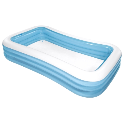 Piscina Hinchable Rectangular Intex 3 Cámaras, 305x183x56 Cm, Azul Turquesa