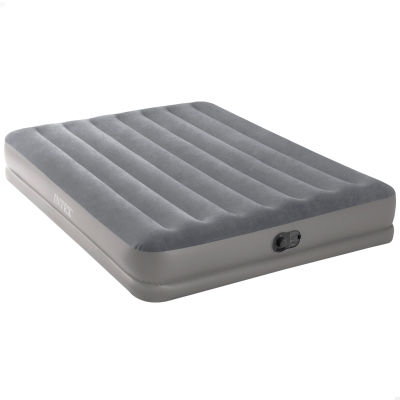 Colchón Hinchable Doble Dura-Beam® Prestige Mid-Rise con Bomba USB Incorporada, 152x203x30 Cm, Gris
