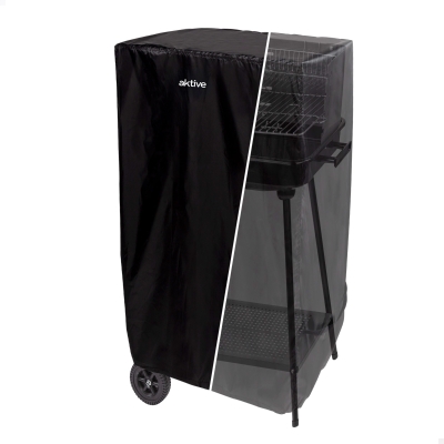 Funda para Barbacoa Impermeable Aktive, 74x64x109 Cm, Negro