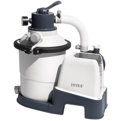 Depuradora Arena Krystal Clear 3.500 L/h 90W para Piscinas Hasta 17.000 L, 47x37,5x33 Cm, Gris