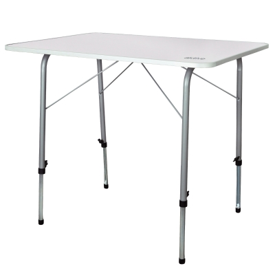 Mesa Plegable Camping Altura Regulable, 80x60x50/69 Cm, Malva