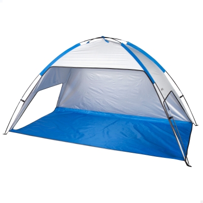 Carpa Paravientos Playa UV50 para 2 Personas, 12x10x60 Cm, Azul