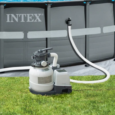 Depuradora de Arena Intex Krystal Clear, 12.000 L/h, 0,75 HP, 70x46,5x57 Cm, Azul