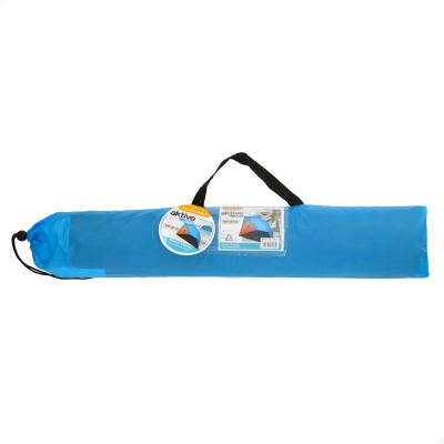 Tienda Paravientos Aktive Impermeable para 3 Personas, 200x125x120 Cm, Azul y Naranja