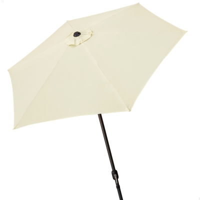 Sombrilla Hexagonal para Terraza Aktive, 250x240x3,4 Cm, Blanco